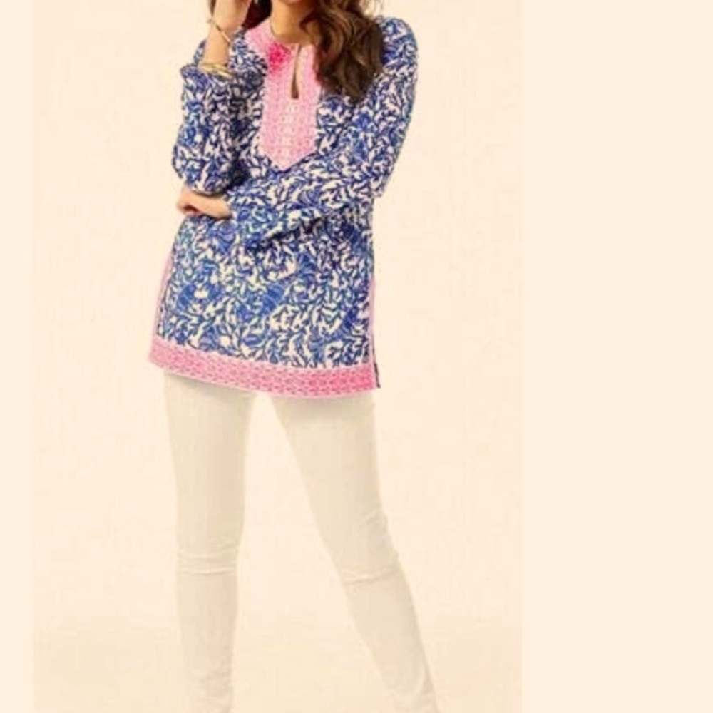 NWT Lilly Pulitzer Tunic Top Ocean Cove Tunic L - Picture 5 of 15